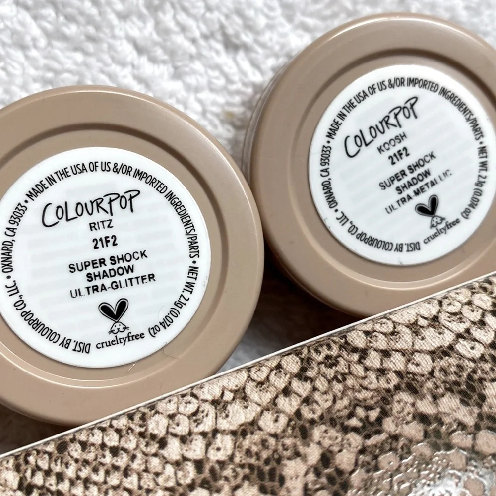 COLOURPOP SNAKE EYES SUPER SHOCK EYE SHADOW DUO CP RITZ KOOSH UNTOUCHED BNIB NEW - Picture 4 of 7